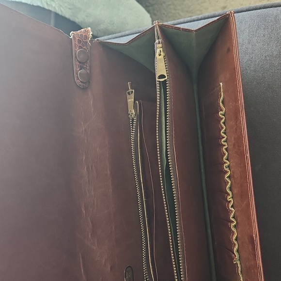 Vintage snakeskin shoulder bag - Picture 5 of 6